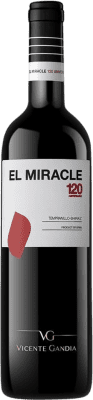 55,95 € Kostenloser Versand | Rotwein Vicente Gandía El Miracle 120 Tinto Eiche D.O. Valencia Valencianische Gemeinschaft Spanien Tempranillo, Syrah Flasche 75 cl
