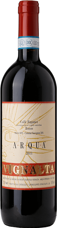 42,95 € Бесплатная доставка | Красное вино Vignalta Rosso Arquà D.O.C. Colli Euganei Венето Италия Merlot, Cabernet Sauvignon бутылка 75 cl