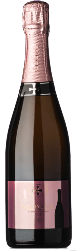 25,95 € Free Shipping | Rosé sparkling OlCru Metodo Classico Victoria Rosé Brut I.G.T. Lombardia Lombardia Italy Pinot Black Bottle 75 cl