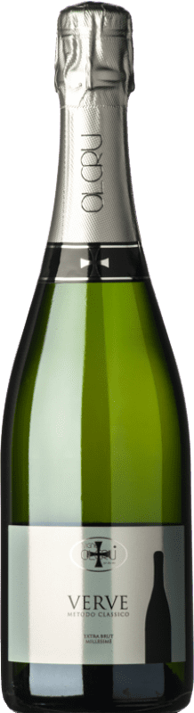 25,95 € Kostenloser Versand | Weißer Sekt OlCru Verve Brut Nature Klassisch I.G.T. Lombardia Lombardei Italien Pinot Noir — Spätburgunder Flasche 75 cl