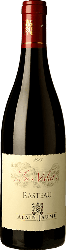 14,95 € Free Shipping | Red wine Alain Jaume Rasteau Les Valats Oak I.G.P. Vin de Pays Rasteau Rhône France Syrah, Grenache, Mourvèdre Bottle 75 cl