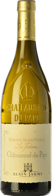 41,95 € 免费送货 | 白酒 Alain Jaume Grand Veneur La Fontaine 岁 A.O.C. Châteauneuf-du-Pape 罗纳 法国 Roussanne 瓶子 75 cl