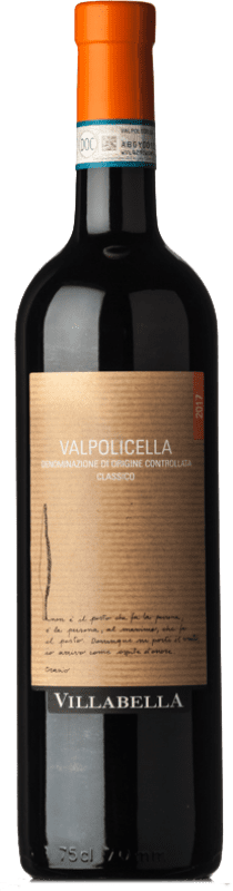 10,95 € Envoi gratuit | Vin rouge Villabella Classico D.O.C. Valpolicella Vénétie Italie Corvina, Rondinella, Corvinone Bouteille 75 cl