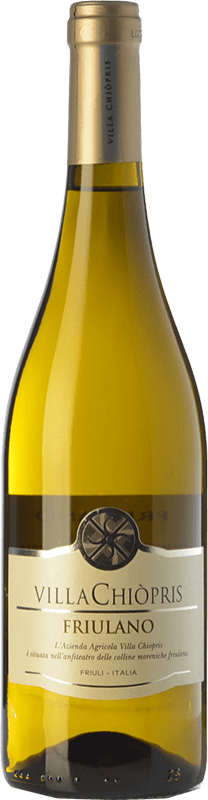9,95 € Бесплатная доставка | Белое вино Villa Chiòpris D.O.C. Friuli Grave Фриули-Венеция-Джулия Италия Friulano бутылка 75 cl