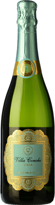 11,95 € Envío gratis | Espumoso blanco Villa Conchi Selección Brut D.O. Cava España Macabeo, Xarel·lo, Chardonnay, Parellada Botella 75 cl