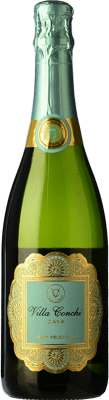 11,95 € 免费送货 | 白起泡酒 Villa Conchi Selección 香槟 D.O. Cava 西班牙 Macabeo, Xarel·lo, Chardonnay, Parellada 瓶子 75 cl