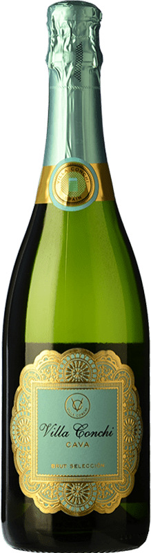 11,95 € Envio grátis | Espumante branco Villa Conchi Selección Brut D.O. Cava Espanha Macabeo, Xarel·lo, Chardonnay, Parellada Garrafa 75 cl