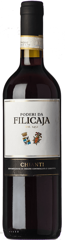 8,95 € Envoi gratuit | Vin rouge Villa da Filicaja D.O.C.G. Chianti Toscane Italie Sangiovese, Canaiolo Bouteille 75 cl