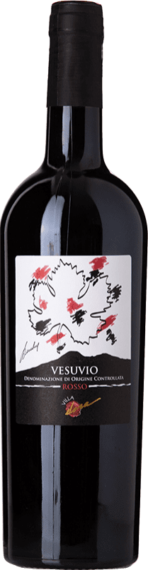 15,95 € Free Shipping | Red wine Villa Dora Rosso D.O.C. Vesuvio Campania Italy Aglianico, Piedirosso Bottle 75 cl
