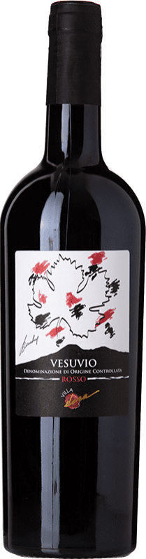 16,95 € 免费送货 | 红葡萄酒 Villa Dora D.O.C. Vesuvio 坎帕尼亚 意大利 Aglianico — 阿利亚尼科, Piedirosso — 皮埃迪罗索 75 cl