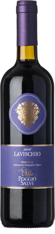 12,95 € 免费送货 | 红酒 Poggio Salvi Lavischio I.G.T. Toscana 托斯卡纳 意大利 Merlot 瓶子 75 cl