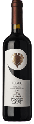 15,95 € 免费送货 | 红酒 Poggio Salvi Tosco I.G.T. Toscana 托斯卡纳 意大利 Sangiovese 瓶子 75 cl