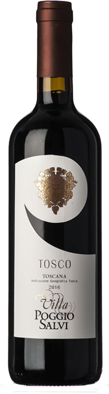 15,95 € Envoi gratuit | Vin rouge Poggio Salvi Tosco I.G.T. Toscana Toscane Italie Sangiovese Bouteille 75 cl