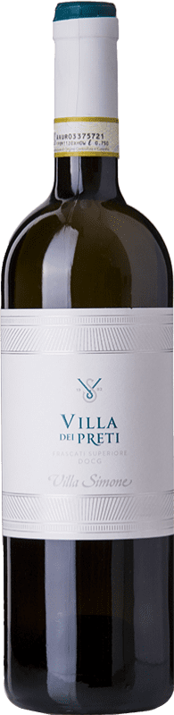 13,95 € Free Shipping | White wine Villa Simone Villa dei Preti D.O.C.G. Frascati Superiore Lazio Italy Grechetto, Malvasia Bianca di Candia, Malvasia del Lazio Bottle 75 cl