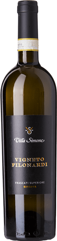 18,95 € 免费送货 | 白酒 Villa Simone V Filonardi 预订 D.O.C.G. Frascati Superiore 拉齐奥 意大利 Trebbiano, Grechetto, White Malvasia, Malvasia del Lazio 瓶子 75 cl