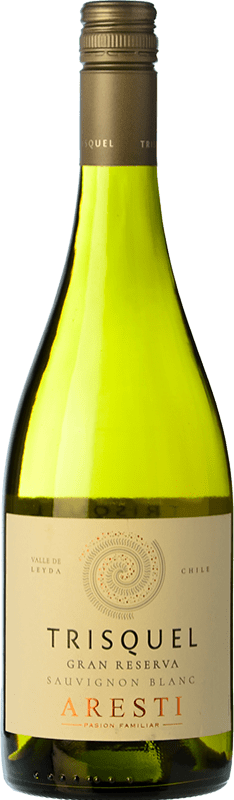 18,95 € Spedizione Gratuita | Vino bianco Aresti Trisquel Valle de Leyda Chile Sauvignon Bianca Bottiglia 75 cl