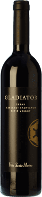 24,95 € Envio grátis | Vinho Tinto Santa Marina Gladiator Reserva I.G.P. Vino de la Tierra de Extremadura Extremadura Espanha Syrah, Cabernet Sauvignon, Petit Verdot 75 cl