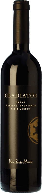 23,95 € Free Shipping | Red wine Santa Marina Gladiator Reserve I.G.P. Vino de la Tierra de Extremadura Estremadura Spain Syrah, Cabernet Sauvignon, Petit Verdot Bottle 75 cl