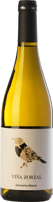 13,95 € Envío gratis | Vino Blanco Viña Zorzal Crianza D.O. Navarra Navarra España Garnacha Botella 75 cl