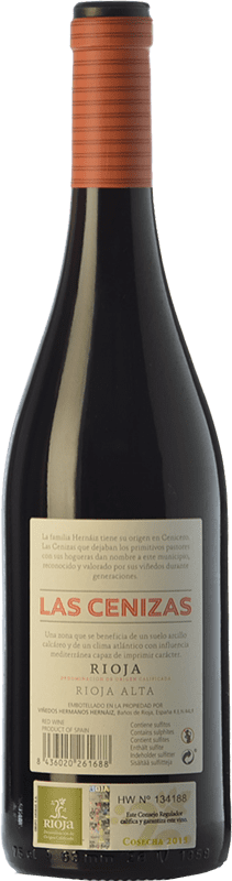 29,95 € Free Shipping | Red wine Hernáiz Las Cenizas Crianza D.O.Ca. Rioja The Rioja Spain Tempranillo, Mazuelo Bottle 75 cl