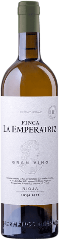 48,95 € Бесплатная доставка | Белое вино Hernáiz Finca La Emperatriz Gran Vino Blanco старения D.O.Ca. Rioja Ла-Риоха Испания Viura бутылка 75 cl