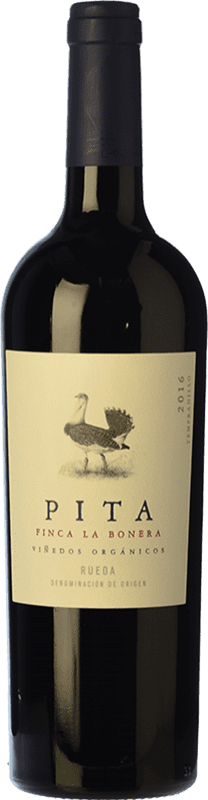 13,95 € Spedizione Gratuita | Vino rosso Dominio de Verderrubí Pita Finca La Bonera Crianza D.O. Rueda Castilla y León Spagna Tempranillo Bottiglia 75 cl