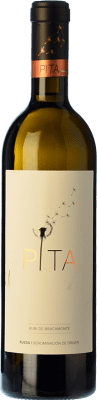 25,95 € Spedizione Gratuita | Vino bianco Dominio de Verderrubí Pita Crianza D.O. Rueda Castilla y León Spagna Verdejo Bottiglia 75 cl