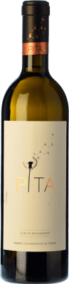 26,95 € Envío gratis | Vino blanco Dominio de Verderrubí Pita Crianza D.O. Rueda Castilla y León España Verdejo Botella 75 cl