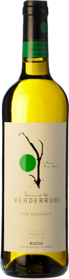 8,95 € Spedizione Gratuita | Vino bianco Dominio de Verderrubí Crianza D.O. Rueda Castilla y León Spagna Verdejo Bottiglia 75 cl