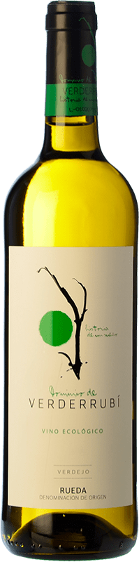 9,95 € 免费送货 | 白葡萄酒 Dominio de Verderrubí Crianza — 陈酿 D.O. Rueda 卡斯蒂利亚莱昂 西班牙 Verdejo — 维德霍 Eco — 生态 有机 天然 75 cl