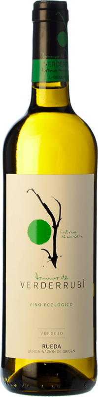 8,95 € Spedizione Gratuita | Vino bianco Dominio de Verderrubí Crianza D.O. Rueda Castilla y León Spagna Verdejo Bottiglia 75 cl