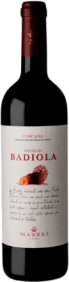 12,95 € 免费送货 | 红酒 Mazzei Poggio Badiola I.G.T. Toscana 托斯卡纳 意大利 Merlot, Sangiovese, Petit Verdot 瓶子 75 cl