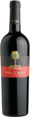 8,95 € Free Shipping | Red wine Cantine Fina D.O.C. Sicilia Sicily Italy Nero d'Avola Bottle 75 cl