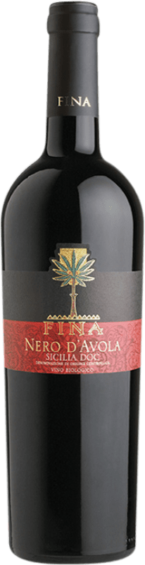 8,95 € Бесплатная доставка | Красное вино Cantine Fina D.O.C. Sicilia Сицилия Италия Nero d'Avola бутылка 75 cl