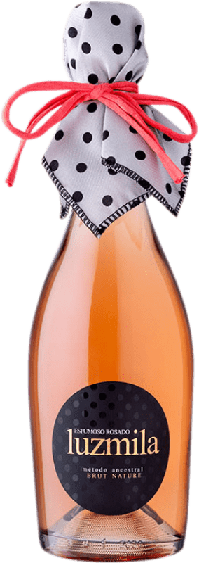 22,95 € Free Shipping | Rosé Sparkling Wine Vinos La Zorra Luzmila Rosado Ancestral Brut Nature D.O.P. Vino de Calidad Sierra de Salamanca Castilla y León Spain Tempranillo, Rufete Bottle 75 cl