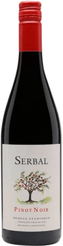 12,95 € Free Shipping | Red wine Tierras Atamisque Serbal I.G. Valle de Uco Mendoza Argentina Pinot Black Bottle 75 cl