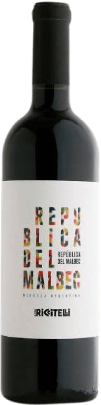 48,95 € 免费送货 | 红酒 Matías Riccitelli Republica I.G. Mendoza 门多萨 阿根廷 Malbec 瓶子 75 cl