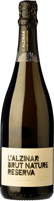 14,95 € 送料無料 | 白スパークリングワイン El Cep L'Alzinar ブルットの自然 予約 D.O. Cava スペイン Macabeo, Xarel·lo, Parellada ボトル 75 cl