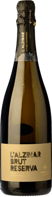 10,95 € Spedizione Gratuita | Spumante Bianco El Cep L'Alzinar Brut Riserva D.O. Cava Spagna Macabeo, Xarel·lo, Parellada Eco — Biologico 75 cl