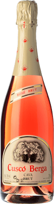 9,95 € Kostenloser Versand | Rosé Sekt Cuscó Berga Rosé Brut D.O. Cava Spanien Trepat Flasche 75 cl