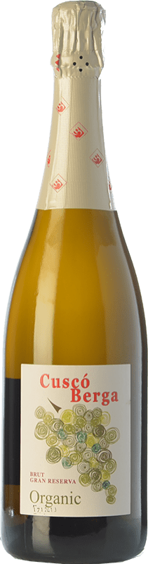 21,95 € Envio grátis | Espumante branco Cuscó Berga Organic Gourmet Brut Grande Reserva D.O. Cava Espanha Macabeo, Xarel·lo, Parellada Garrafa 75 cl