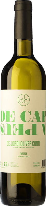 8,95 € 送料無料 | 白ワイン JOC De Cap a Peus Crianza — クリアンサ D.O. Empordà カタロニア スペイン Garnacha — グルナッシュ, Macabeo — マカベオ 75 cl
