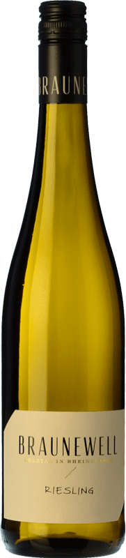13,95 € Free Shipping | White wine Braunewell Trocken Aged Q.b.A. Rheinhessen Germany Riesling Bottle 75 cl
