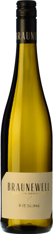 14,95 € 免费送货 | 白酒 Braunewell 干 岁 Q.b.A. Rheinhessen 德国 Riesling 瓶子 75 cl