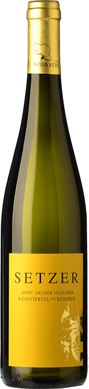 39,95 € Envio grátis | Vinho branco Setzer 8000 Reserva I.G. Niederösterreich Niederösterreich Áustria Grüner Veltliner Garrafa 75 cl