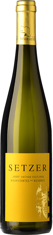 38,95 € Envío gratis | Vino blanco Setzer 8000 Reserva I.G. Niederösterreich Niederösterreich Austria Grüner Veltliner Botella 75 cl