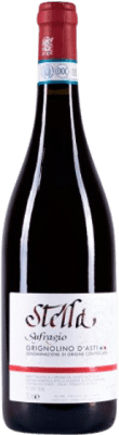9,95 € Kostenloser Versand | Rotwein Stella Giuseppe Sufragio D.O.C. Grignolino d'Asti Piemont Italien Grignolino Flasche 75 cl