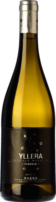 8,95 € Envío gratis | Vino Blanco Yllera Fermentado en Barrica D.O. Rueda Castilla y León España Verdejo 75 cl