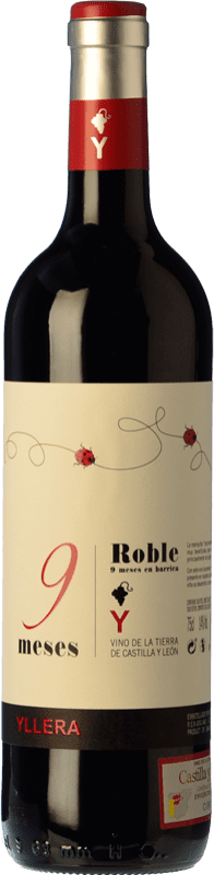 6,95 € Spedizione Gratuita | Vino Rosso Yllera 9 Meses Rovere I.G.P. Vino de la Tierra de Castilla y León Castilla y León Spagna Tempranillo Bottiglia 75 cl