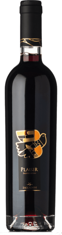 15,95 € Бесплатная доставка | Сладкое вино Zaccagnini Passito Rosso Plaisir I.G.T. Colline Pescaresi Абруцци Италия Montepulciano — Монтепульчано Средняя бутылка 50 cl